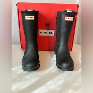 New! Hunter Classic Black Rain Snow Winter Boots Size 6